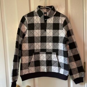 A26 Fabkids black and white quarter zip